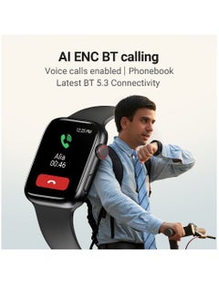 Zoom Plus Bluetooth Calling Full Touch Display Multi-Function Smartwatch For Men & Women Black  - Image 5