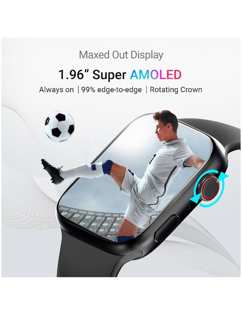 Zoom Plus Bluetooth Calling Full Touch Display Multi-Function Smartwatch For Men & Women Black - Image 2