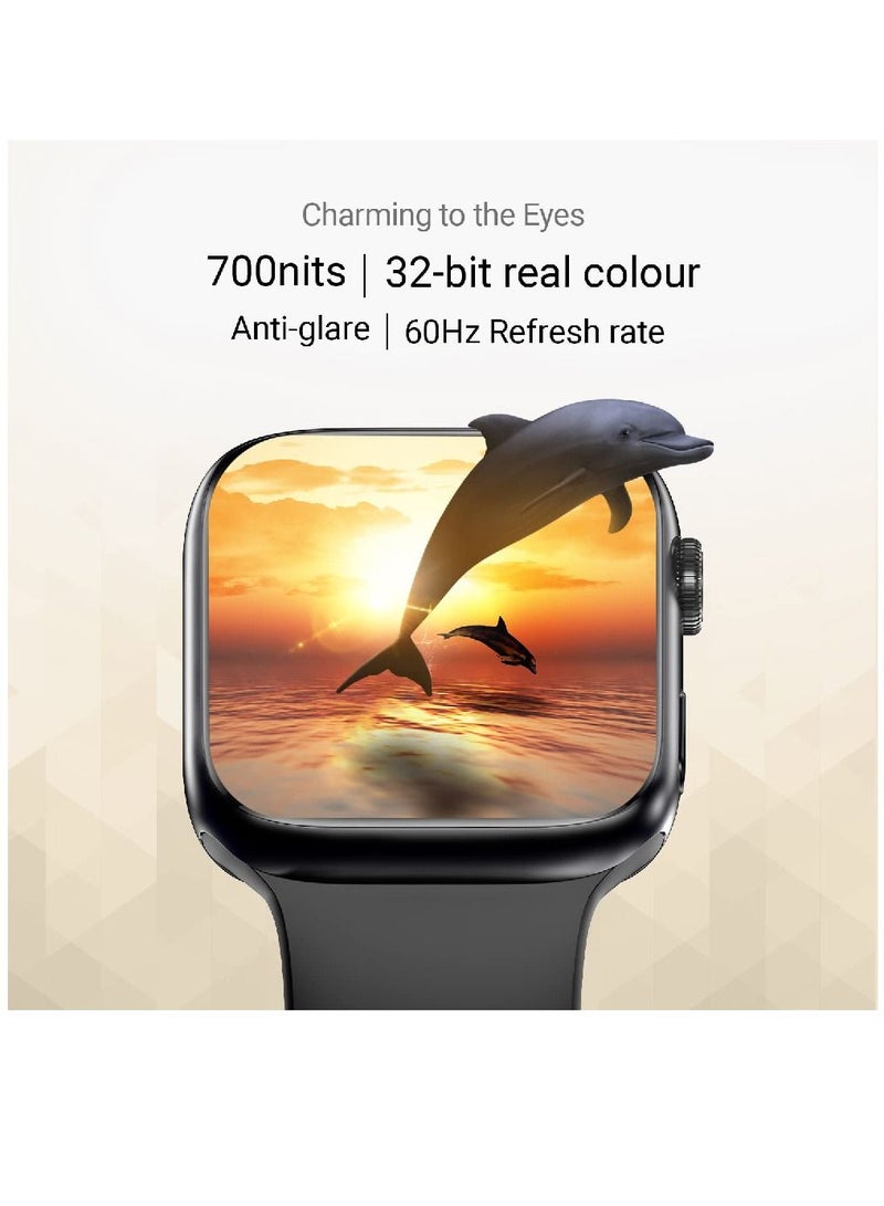 Zoom Plus Bluetooth Calling Full Touch Display Multi-Function Smartwatch For Men & Women Black - Image 3