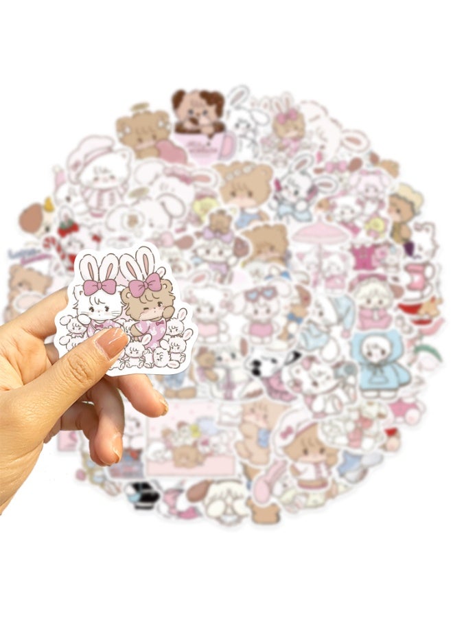 NIBEMINENT 60 Pcs Cartoon MIKKO Deco Kit Waterproof Stickers, High Definition Printing Bright Colors, Suitable for Laptop Skateboard Luggage Water Bottle Guitar DIY - Image 2