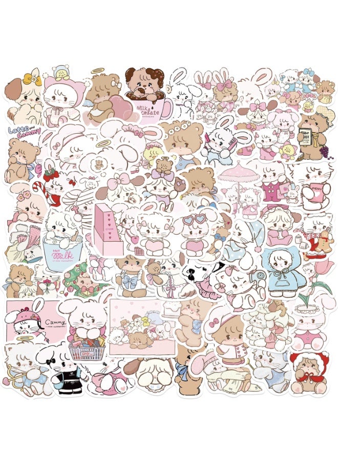 NIBEMINENT 60 Pcs Cartoon MIKKO Deco Kit Waterproof Stickers, High Definition Printing Bright Colors, Suitable for Laptop Skateboard Luggage Water Bottle Guitar DIY - Image 1