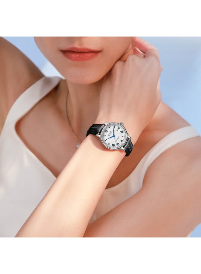 Rossini Men's Automatic Mechanical Watch Stainless Steel Band Couple's Watch Optional Women's Watch Birthday Gift - Image 1
