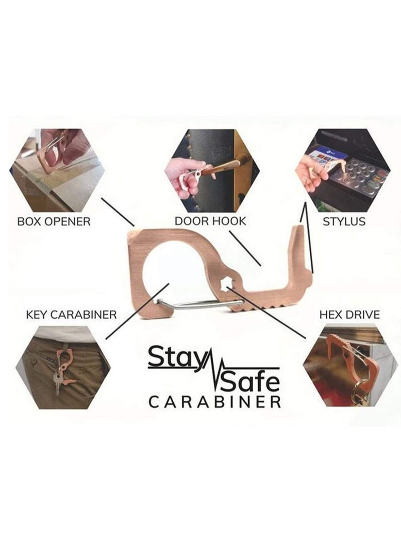 أي فاين Multitool Keychain contactless door opener, press buttons and pull levers tool (3 pieces) - Image 2