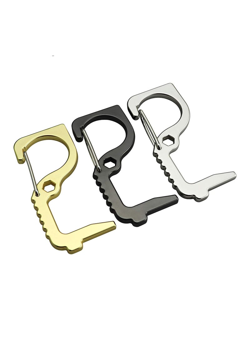 أي فاين Multitool Keychain contactless door opener, press buttons and pull levers tool (3 pieces) - Image 1
