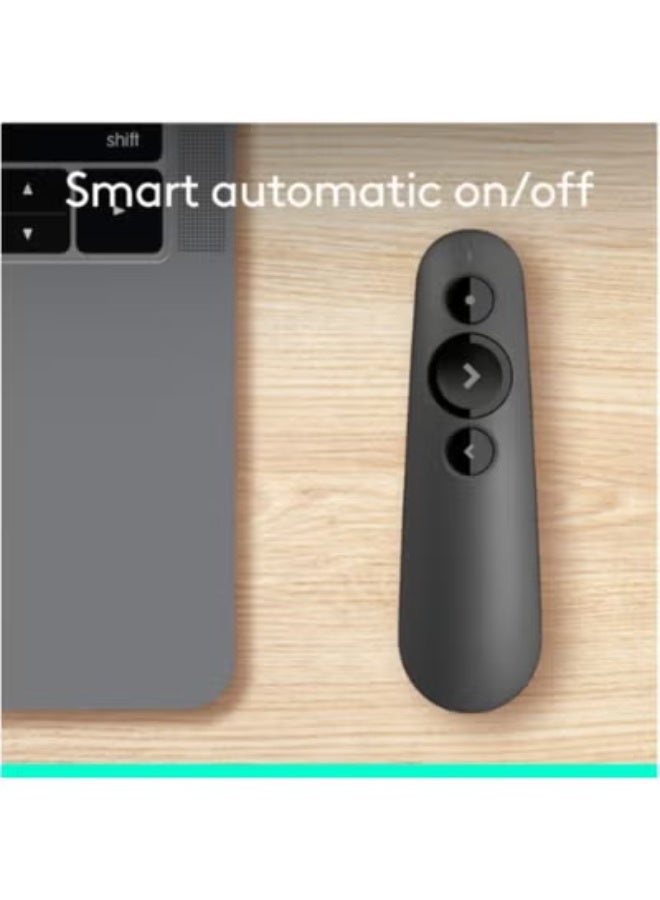 Wireless Presentation Remote – Dual Connectivity (Bluetooth & USB) – Long Range & Smart Battery – Easy Control for PowerPoint, Keynote & Google Slides - Image 2