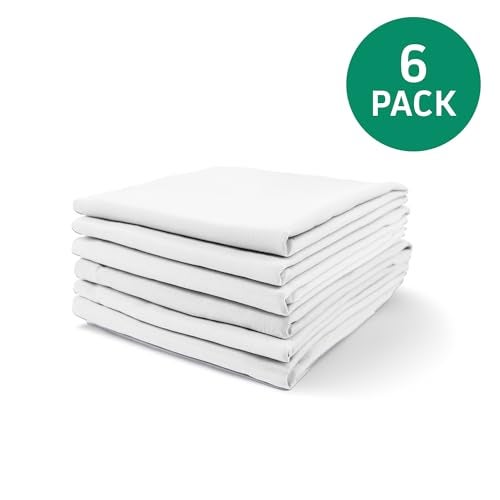 ROLLEE POLLEE Northwest White Microfiber Cot Sheets - Super Soft & Durable with Elastic Loops - Ideal for Preschool & Daycare Naptime Bedding - 23" x 42" 6-Pack - Image 2