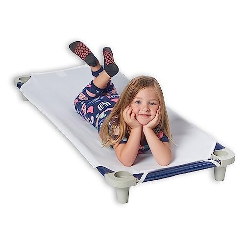 ROLLEE POLLEE Northwest White Microfiber Cot Sheets - Super Soft & Durable with Elastic Loops - Ideal for Preschool & Daycare Naptime Bedding - 23" x 42" 6-Pack - Image 3