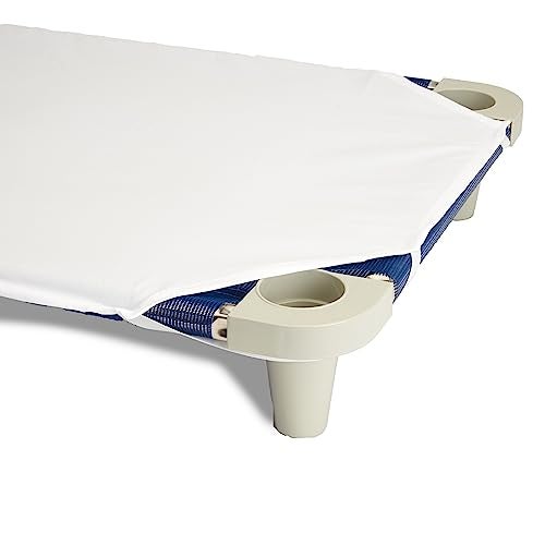 ROLLEE POLLEE Northwest White Microfiber Cot Sheets - Super Soft & Durable with Elastic Loops - Ideal for Preschool & Daycare Naptime Bedding - 23" x 42" 6-Pack - Image 4