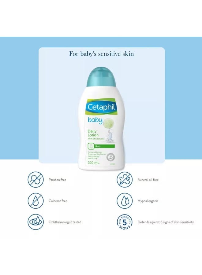 Cetaphil Baby Daily Lotion For Sensitive Skin 300ml - Image 3
