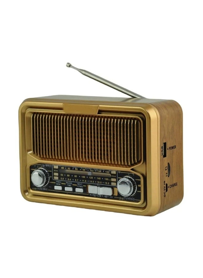 Denx Rechargeable Radio, Portable Radio AM FM Transistor with Best Sound, Solar/Battery Operated Radio, Support TF Card/USB Playing  - Image 1
