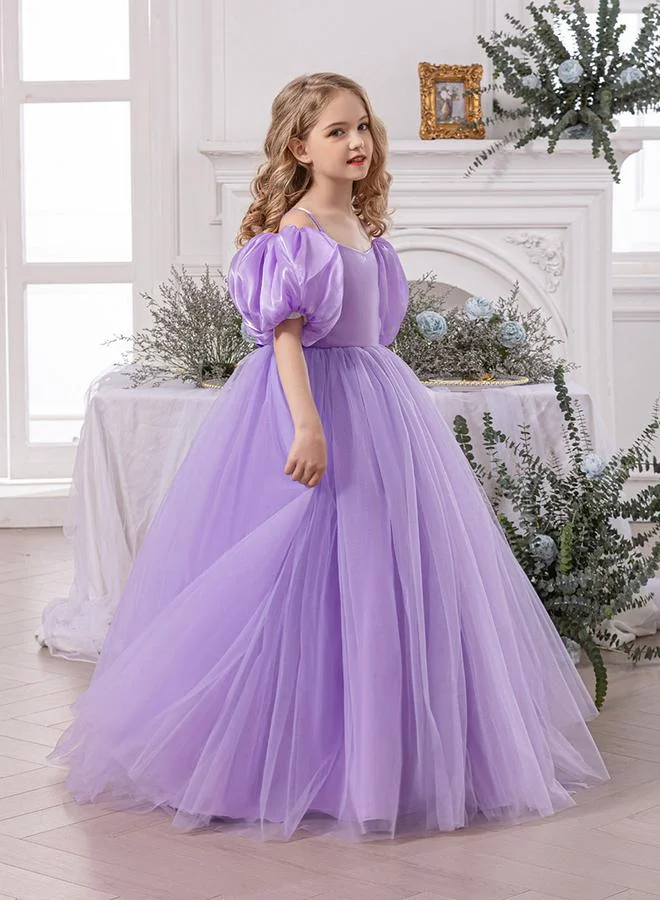 Take Two  Bow Detail Cold Shoulder Puff Sleeve Dress for Women | Best Price UAE