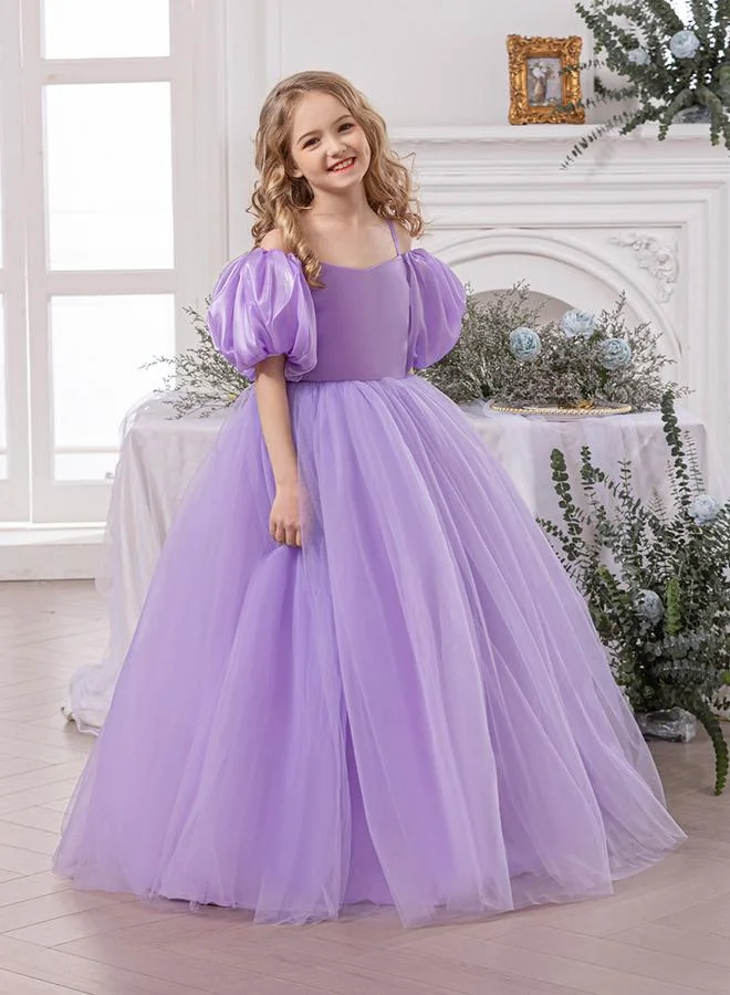 Take Two  Bow Detail Cold Shoulder Puff Sleeve Dress for Women | Best Price UAE