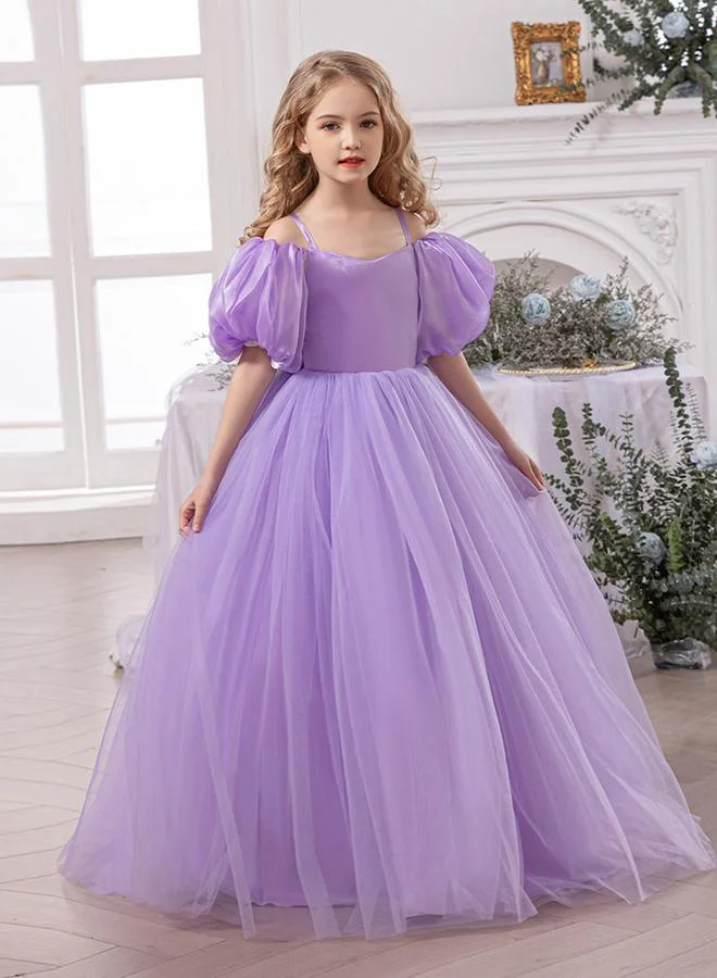 Take Two  Bow Detail Cold Shoulder Puff Sleeve Dress for Women | Best Price UAE