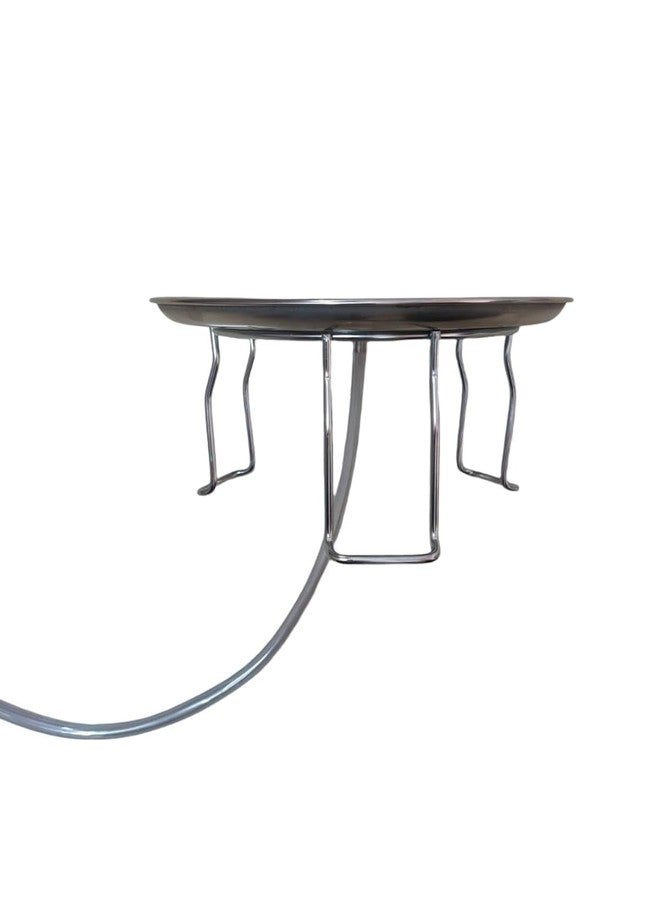 Gcrox Stainless Steel Water Pot Matka Stand Strong & Stable Rust-Resistant Holder with Anti-Slip Base Heavy Duty Kitchen Stand for Clay, Earthen, Steel Pots, Dispensers & Utensils (Big) - Image 2