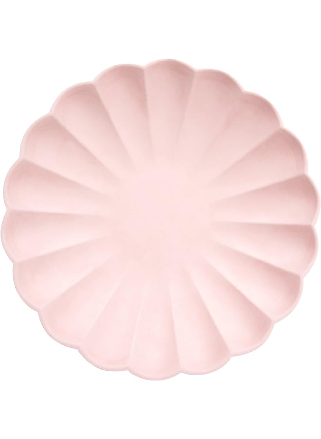 Meri Meri Simply Eco Plates 8 Pieces Pink Small 19 X 19Cm 192463 - Image 1