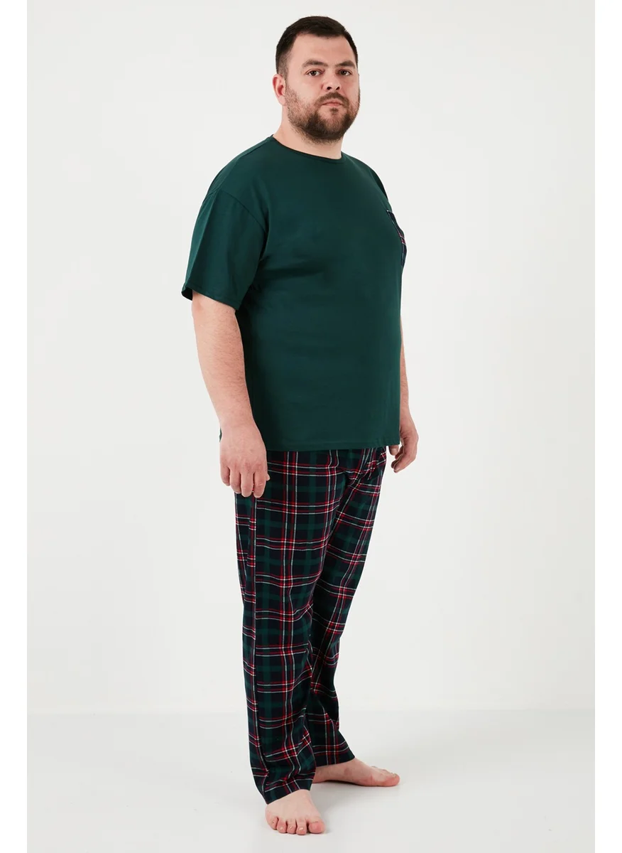 Buratti Cotton Regular Fit Plus Size Pajama Set Men's Pajama Set 6572002B