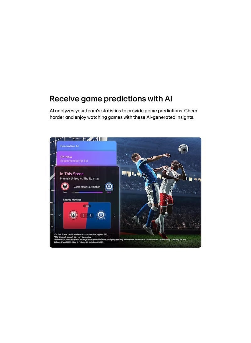 إل جي 75 inch LG QNED evo AI QNED85 Mini LED 4K UHD Smart TV 75QNED85B6T black - Image 4