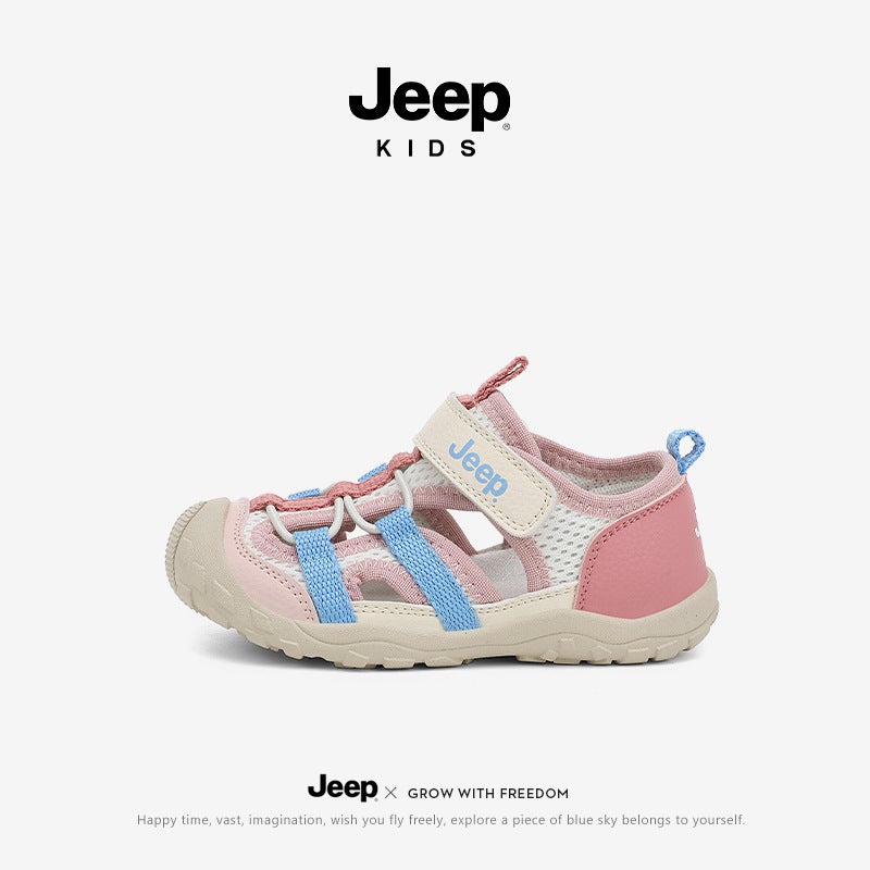 Jeep Kidsren'S Soft-Soled Stable Sandals Rubber Anti-Slip Frame Shoes Toddler Baby Sports Toddler Shoes - Image 1