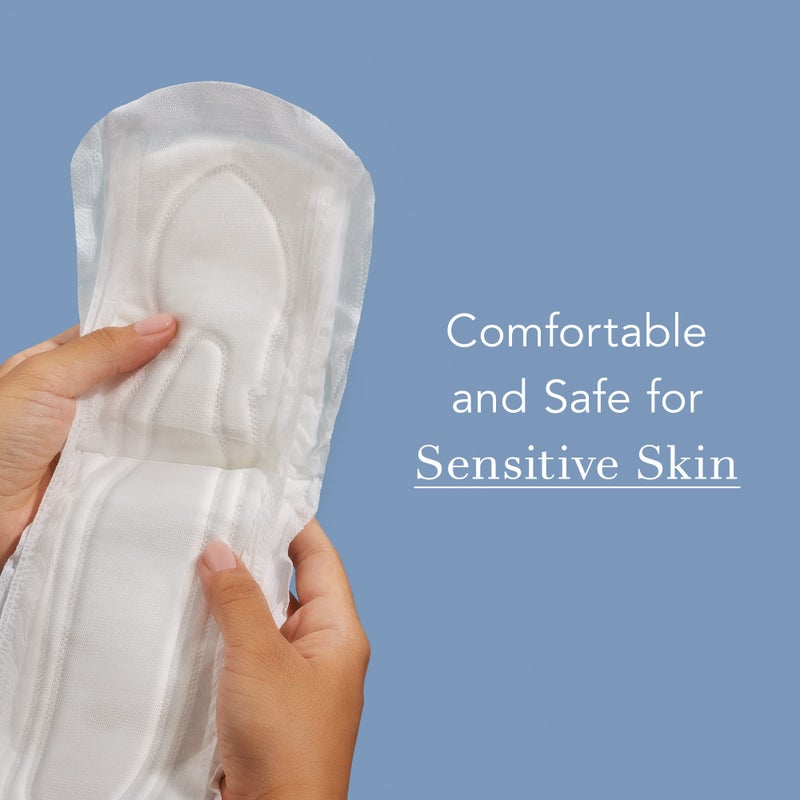 Rael Incontinence Pads for Women, Organic Cotton Cover, Postpartum Essential, Heavy Absorbency, Bladder Control, 4-Layer Core with Leak Guard Technology, Long Length (Moderate, 60 Count) - Image 3