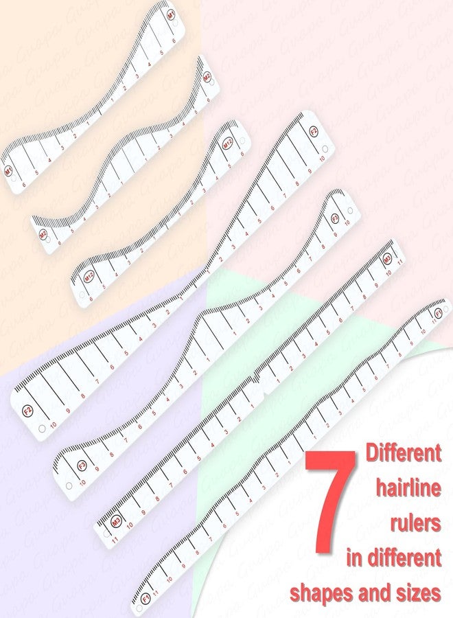 Guapa Hairline Drawing Ruler Kit for Permanent Makeup - Multiple Shapes for Men & Women Hairline Design - Precision Tool for Microblading, SMP, & Permanent Makeup Artists (Ruler Kit) - Image 4