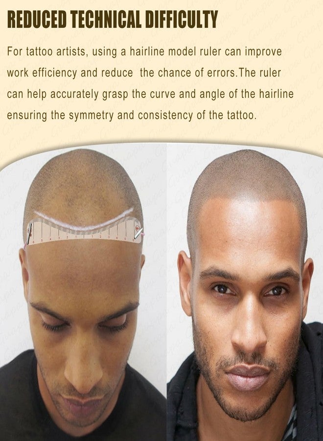 Guapa Hairline Drawing Ruler Kit for Permanent Makeup - Multiple Shapes for Men & Women Hairline Design - Precision Tool for Microblading, SMP, & Permanent Makeup Artists (Ruler Kit) - Image 5