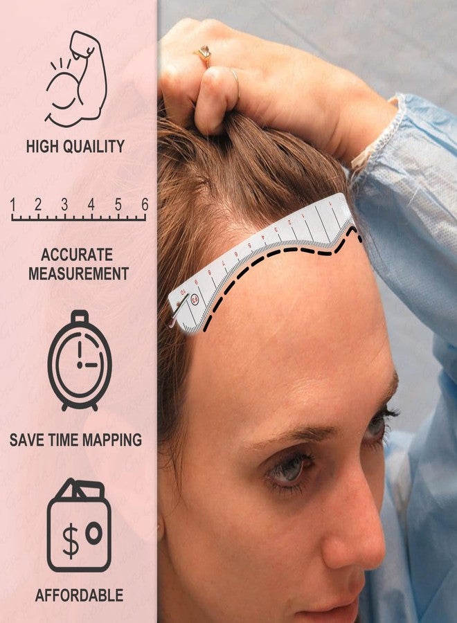 Guapa Hairline Drawing Ruler Kit for Permanent Makeup - Multiple Shapes for Men & Women Hairline Design - Precision Tool for Microblading, SMP, & Permanent Makeup Artists (Ruler Kit) - Image 3