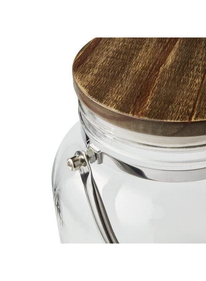 Paksh Novelty جردل ماء زجاجي إيطالي فاخر من باكش نوفيلتي مع غطاء بلاستيكي ومقبض | 5.5 لتر إبريق مشروبات شفاف للاستخدام المنزلي، المكتب، إلخ، (وعاء زجاجي للمشروبات سعة 5.5 لتر مع غطاء) - Image 4