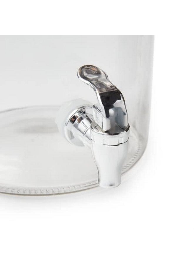 Paksh Novelty جردل ماء زجاجي إيطالي فاخر من باكش نوفيلتي مع غطاء بلاستيكي ومقبض | 5.5 لتر إبريق مشروبات شفاف للاستخدام المنزلي، المكتب، إلخ، (وعاء زجاجي للمشروبات سعة 5.5 لتر مع غطاء) - Image 5