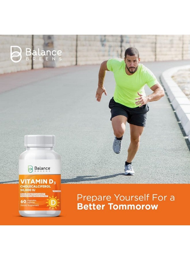 Balancebreens Vitamin D3 50000 Iu 60 Veggie Capsules High Potency Gluten Free Nongmo Vitamin D Supplement By Balance Breens - Image 5