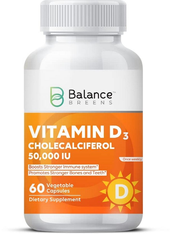 Balancebreens Vitamin D3 50000 Iu 60 Veggie Capsules High Potency Gluten Free Nongmo Vitamin D Supplement By Balance Breens - Image 2