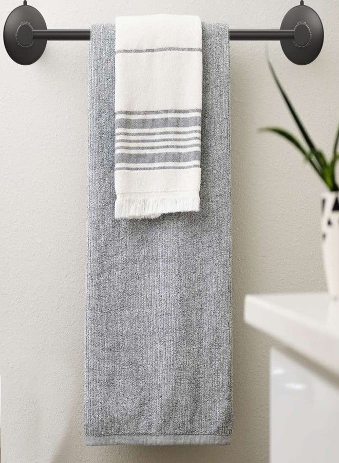 DGYB Suction Cup Towel Bar for Bathroom 17 Inch Matte Black Towel Holder Stainless Steel Premium Kitchen Towel Rack Wall Mounted - Image 3