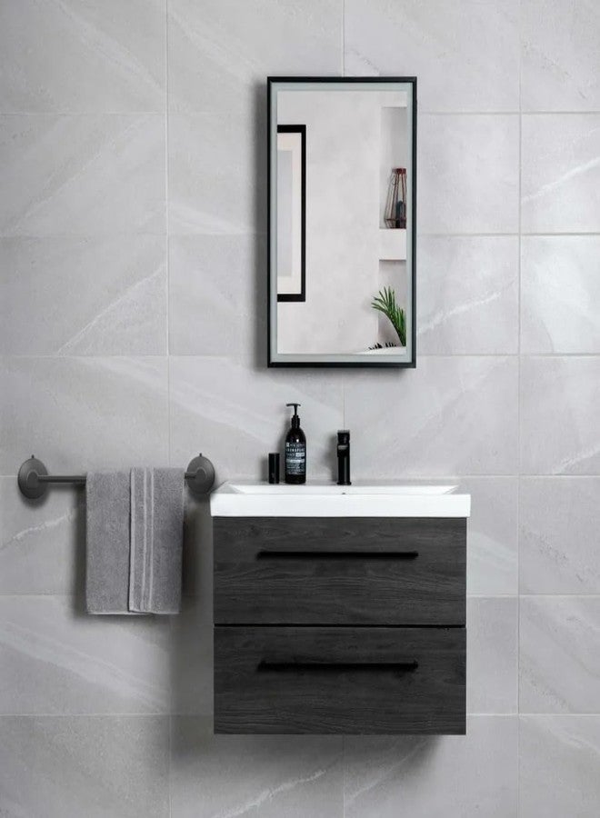 DGYB Suction Cup Towel Bar for Bathroom 17 Inch Matte Black Towel Holder Stainless Steel Premium Kitchen Towel Rack Wall Mounted - Image 2
