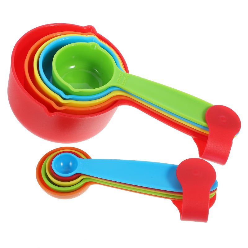 1 set of Stackable Measuring Cups Spoons Baking Measuring Spoons Measuring Tools - Image 1