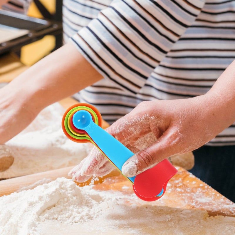 1 set of Stackable Measuring Cups Spoons Baking Measuring Spoons Measuring Tools - Image 3