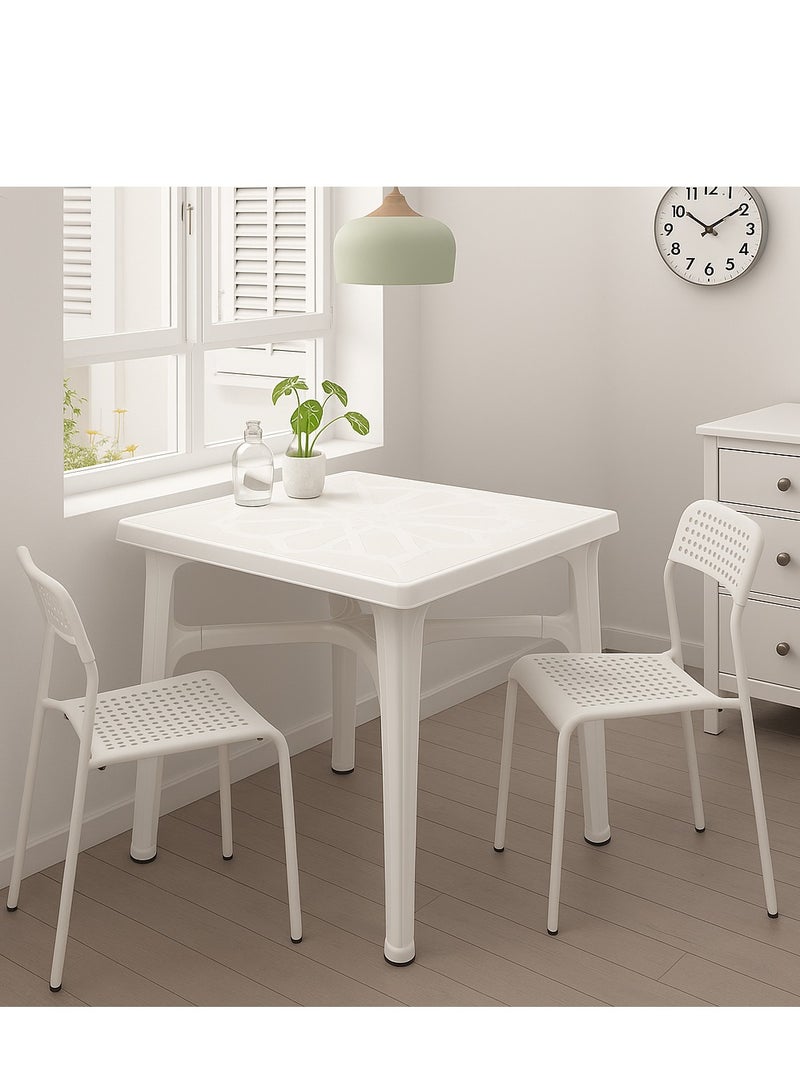 ALMUFARREJ Square Kitchen Table – 80×80 cm | A Practical and Elegant Design for Modern Spaces