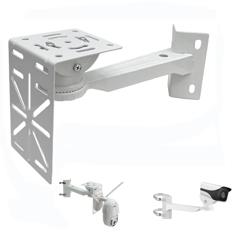 NVRTTRR L-Shape Dome Camera Bracket, Wall Ceiling Mount for Security Dome Cameras, Wall Mount,Corner (Vertical Pole Bracket+Hoop 7.8 in ) - Image 4