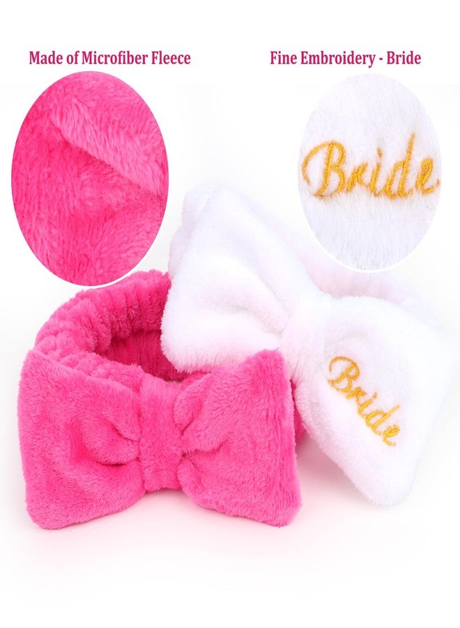 CIEHER Spa Headband, 8 Pcs - Bachelorette Party Favors, Bride & Bridesmaid Gifts, Skincare Makeup Face Wash Headbands - Image 2