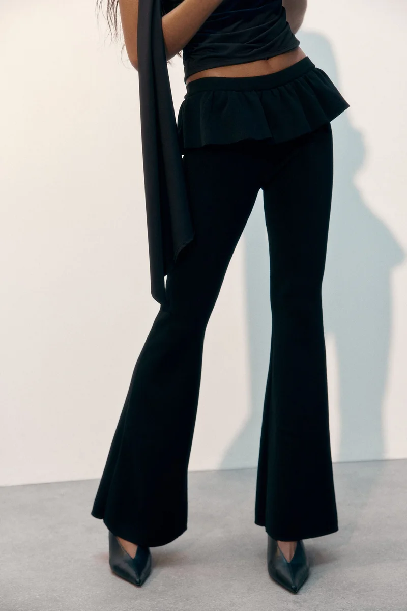 H&M Frill-trimmed trousers