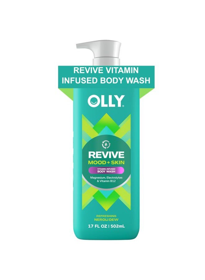 OLLY Revive Body Wash with Magnesium, Electrolytes & Vitamin B12– Nourishing Cleanser for Skin Barrier Repair, Deep Hydration, Refreshing Nerolidew Scent, 17 oz - Image 1