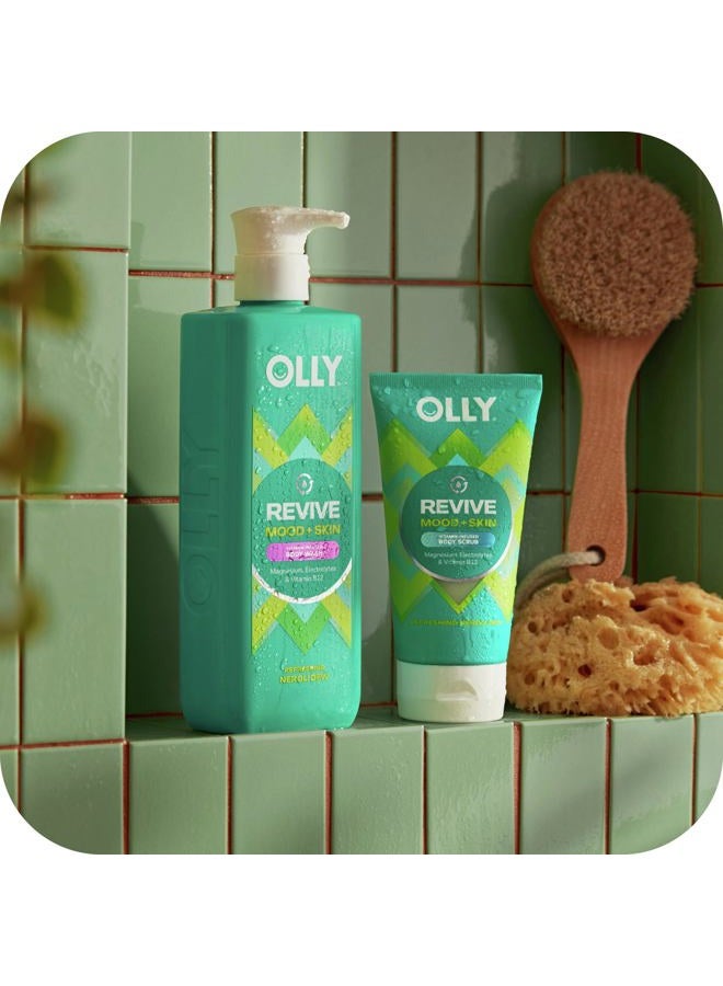 OLLY Revive Body Wash with Magnesium, Electrolytes & Vitamin B12– Nourishing Cleanser for Skin Barrier Repair, Deep Hydration, Refreshing Nerolidew Scent, 17 oz - Image 4