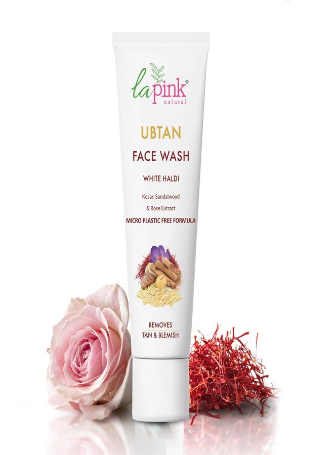 La Pink Ubtan Face Wash with White Haldi & Kesar | 100% Microplastic Free & 100% Soap Free Formula Reduces Blemish, Pigmentation, Dark Spot & Tan Removal | All Skin Types | 25ml - Image 1