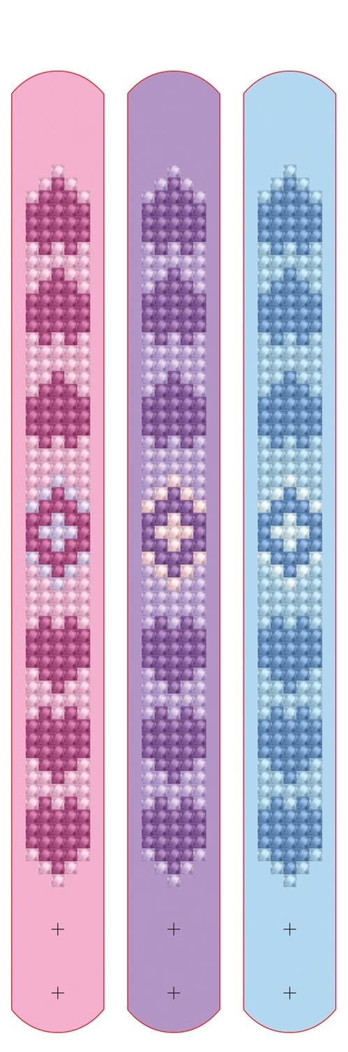 Diamond Dotz DDZDTZ11006 Dotzies Bracelets Kit Love 3pc - Image 2