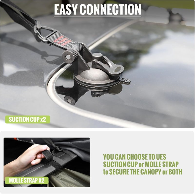 FEIWOOD GEAR خيمة FEIWOOD GEAR الكبيرة للسيارات الرياضية المتعددة الاستخدامات للتخييم - Image 4