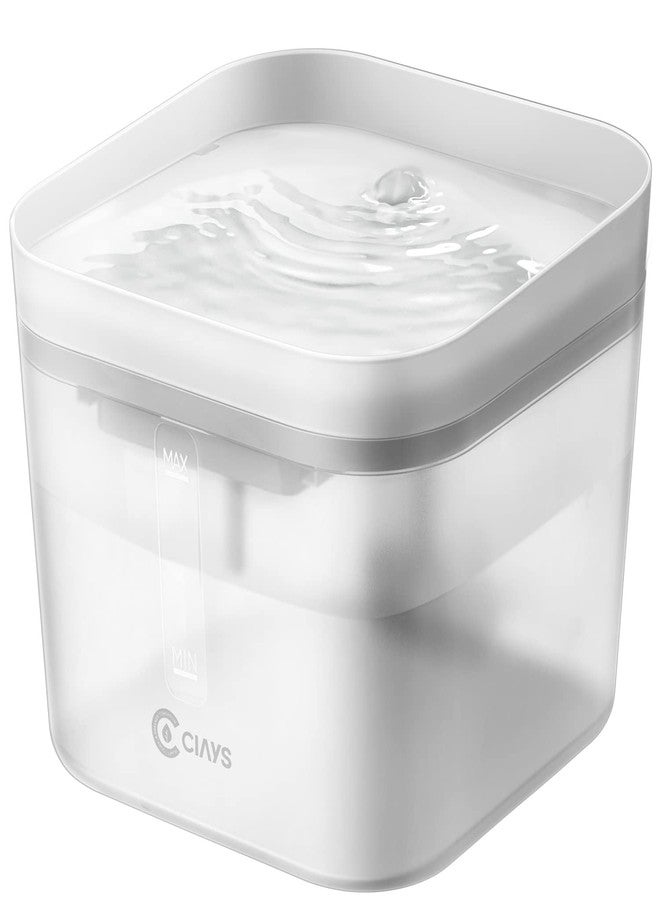 Ciays 106oz/3L Cat Water Fountain, Large Automatic Pet Fountain Dog Water Dispenser with Ultra Quiet Pump for Cats, Dogs, Multiple Pets, 3 Replacement Filters Included, White - Image 1