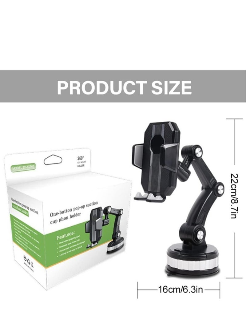 Phone Mount for Car Center Console Stack – 2-Pack Super Adsorption Suction Cup Universal Phone Holder for Dashboard & Console - Image 3