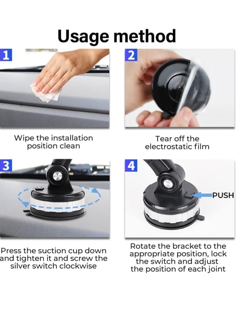 Phone Mount for Car Center Console Stack – 2-Pack Super Adsorption Suction Cup Universal Phone Holder for Dashboard & Console - Image 4