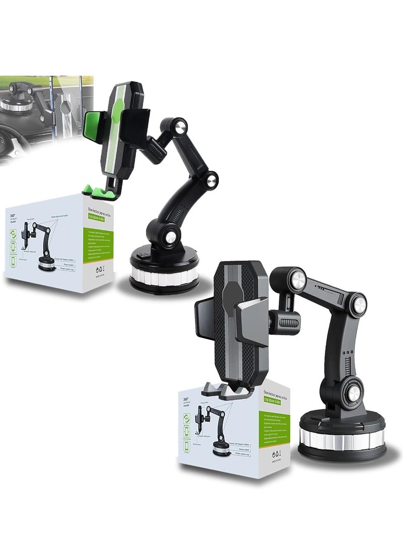 Phone Mount for Car Center Console Stack – 2-Pack Super Adsorption Suction Cup Universal Phone Holder for Dashboard & Console - Image 1