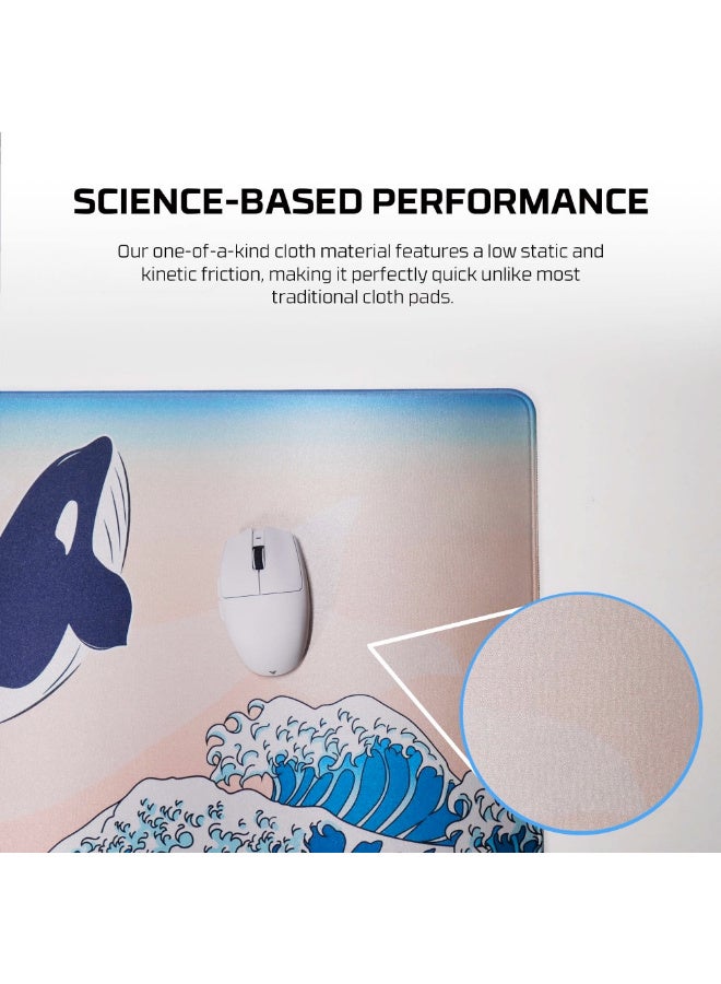 FANTECH ATO KUJIRA NAMI MP905 Beige EXTENDED MOUSE PAD - Image 4