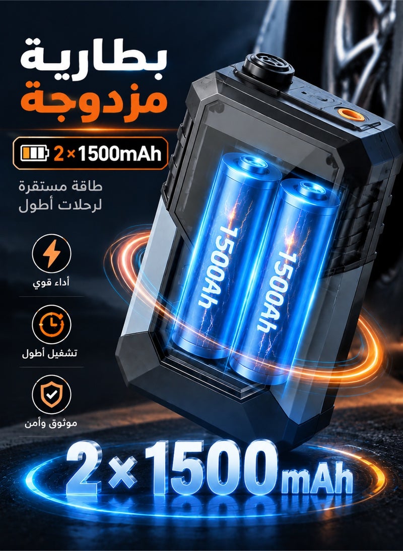 سويتو منفاخ إطارات لاسلكي محمول 150 PSI، كمبروسر هواء رقمي مع إيقاف تلقائي، مضخة هواء قابلة لإعادة الشحن مع إضاءة LED للسيارات والدراجات والكرات والمنتجات القابلة للنفخ - Image 4