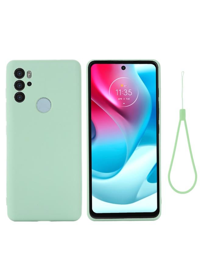 S-TOP Case For Motorola Moto G60S Pure Color Liquid Silicone Shockproof Full Coverage Phone Case - Image 3